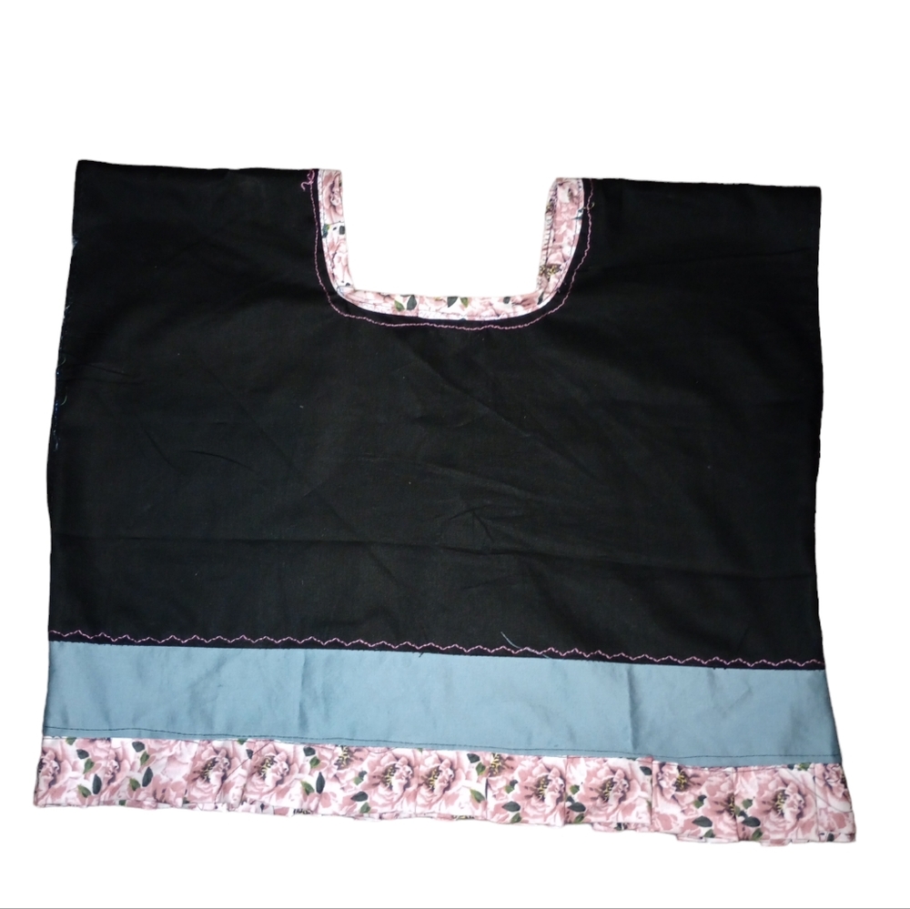 Boho Patchwork black top